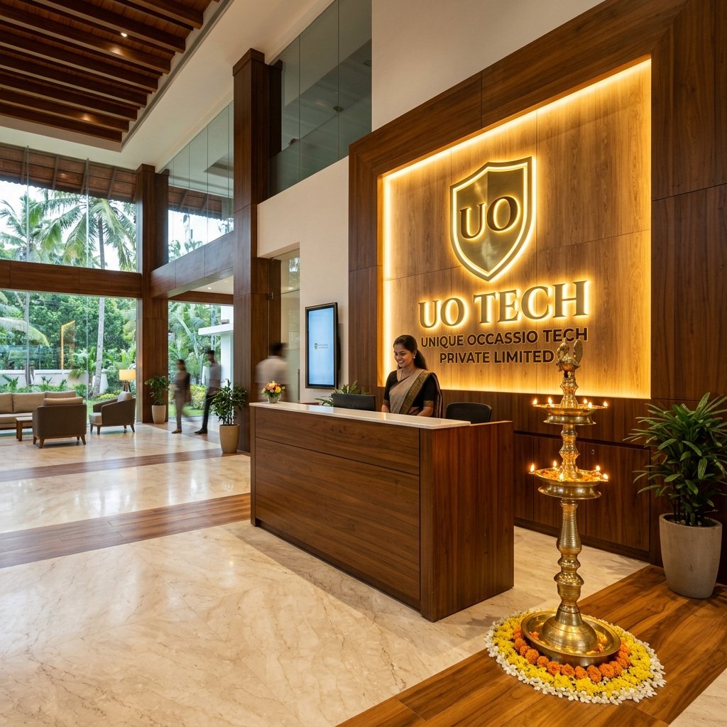 Unique Occassio Tech Corporate Office Lobby